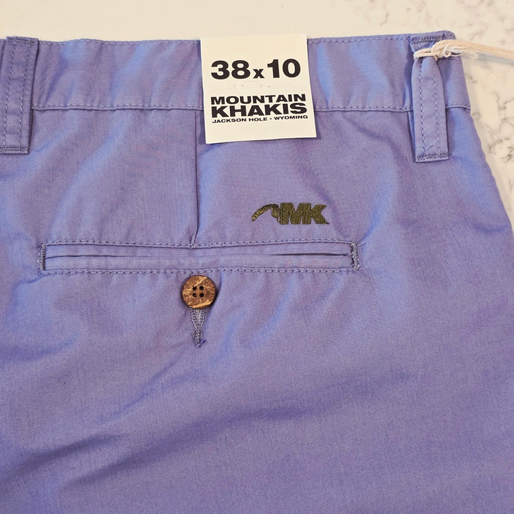 Mountain Khakis Broadway Fit Shorts Mens 38x10 Blue Cotton Blend NWT - Picture 12 of 16